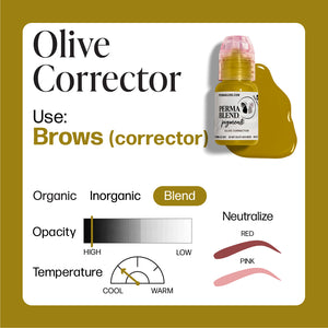Perma Blend Olive Corrector 1/2oz – professional permanent makeup & beauty product