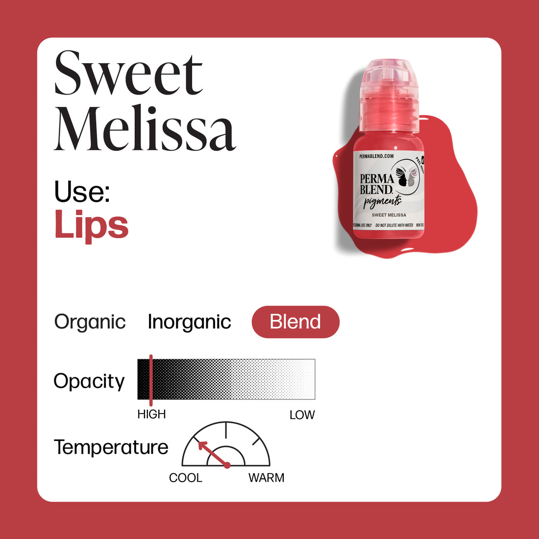 Perma Blend Sultry Lip Sweet Melissa 1/2oz – professional permanent makeup & beauty product