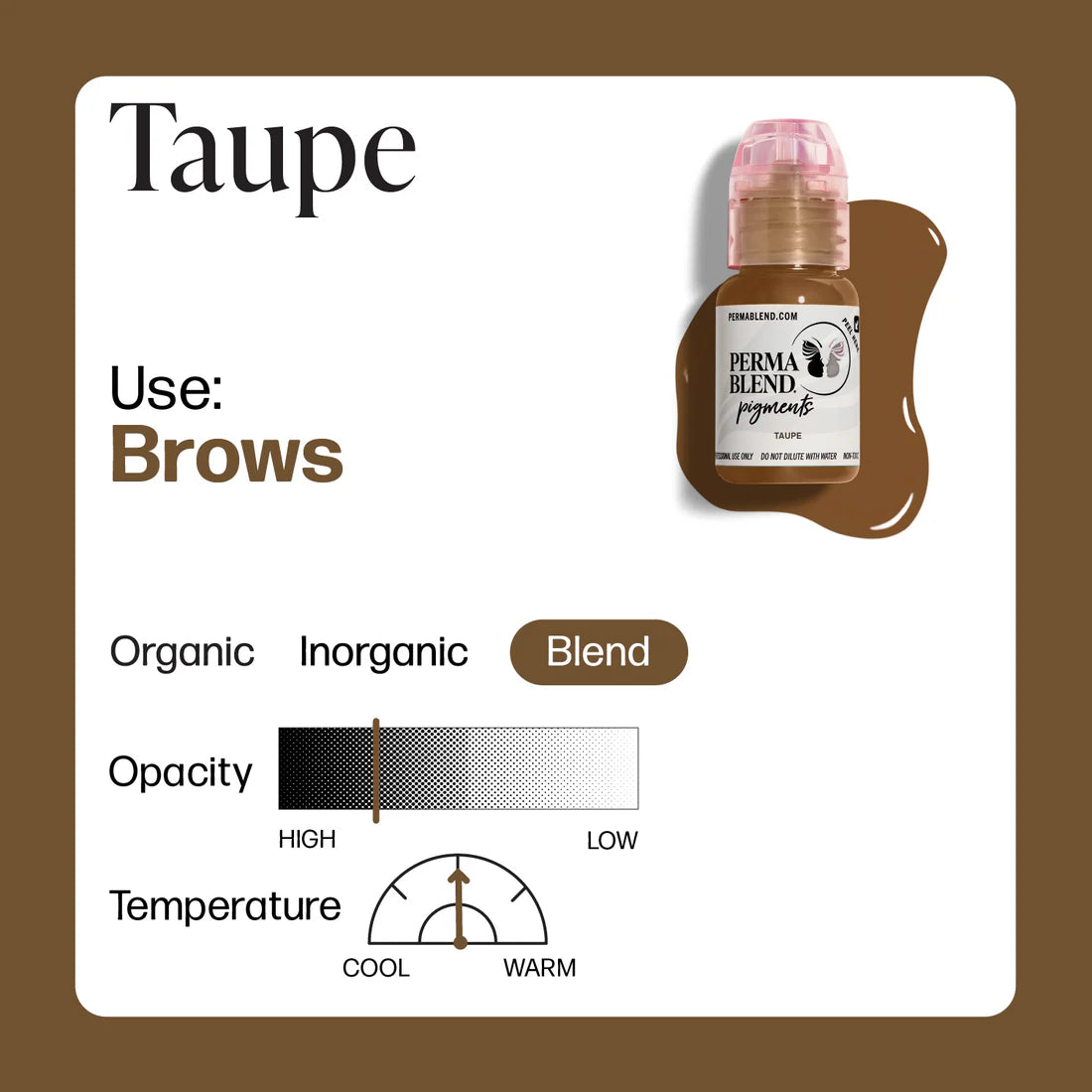 Perma Blend Taupe 1/2oz – professional permanent makeup & beauty product
