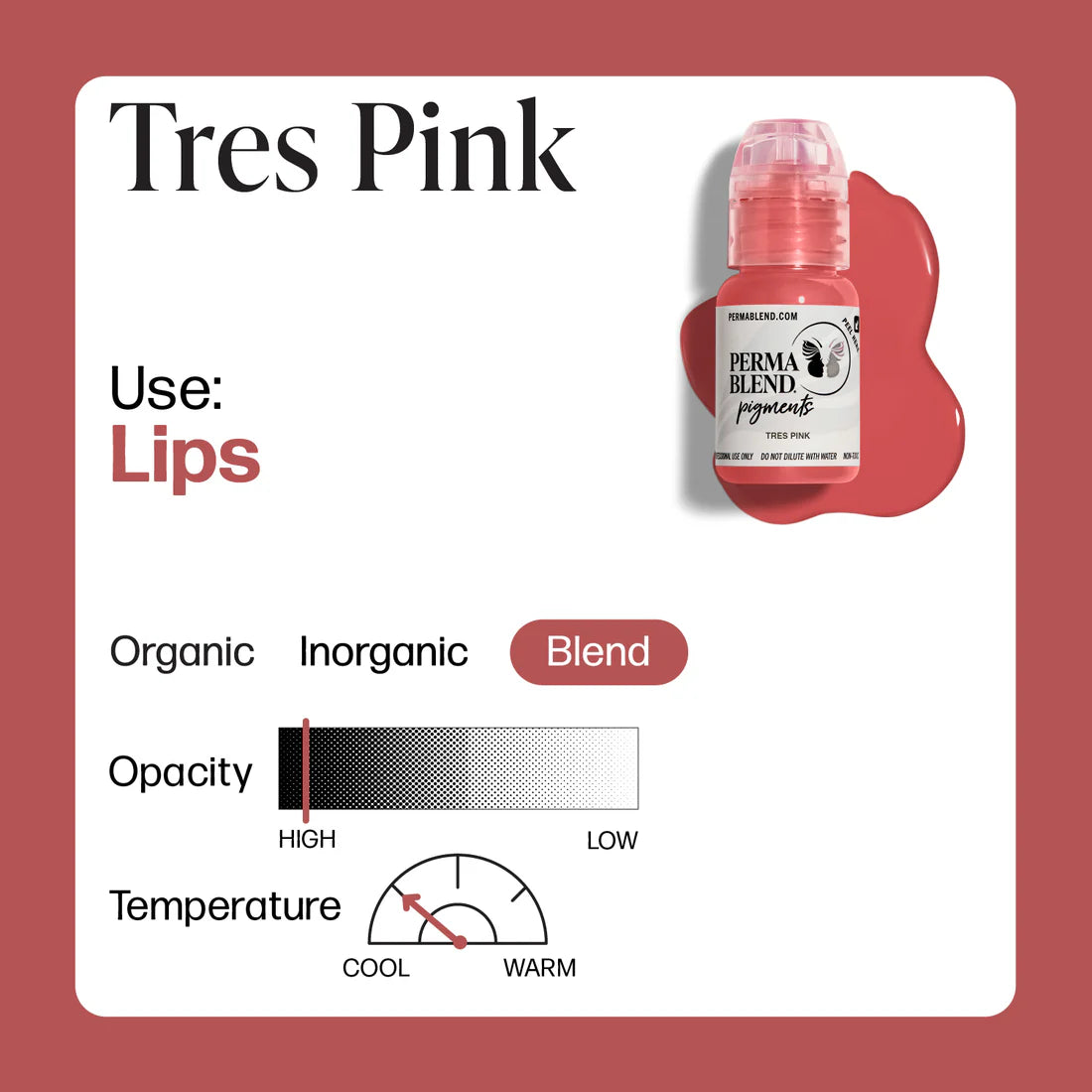 Perma Blend Tres Pink 1/2oz – professional permanent makeup & beauty product