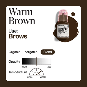 Perma Blend Warm Brown 1/2oz – professional permanent makeup & beauty product