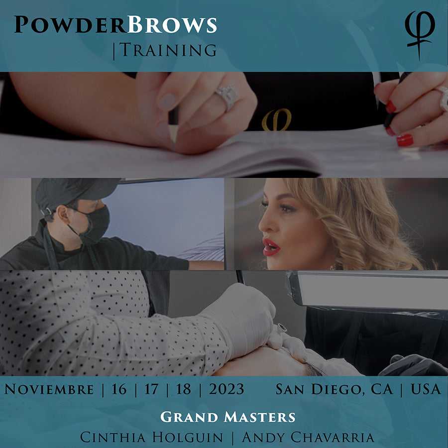 Curso Presencial PowderBrows Training Noviembre 16, 17 y 18, 2023