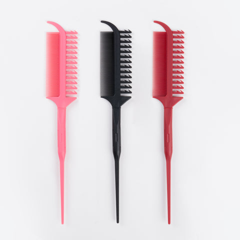 Professional Balayage Comb | Pink, Black, and Red