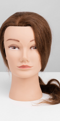 Practice Mannequin with Base (20 Inches) - 100% Human Hair