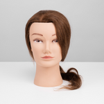 Practice Mannequin with Base (20 Inches) - 100% Human Hair – professional permanent makeup & beauty product