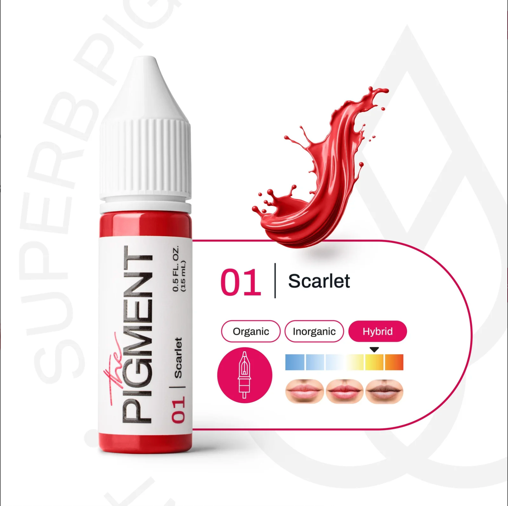 The Pigment - 01 Scarlet 15ml – professional permanent makeup & beauty product
