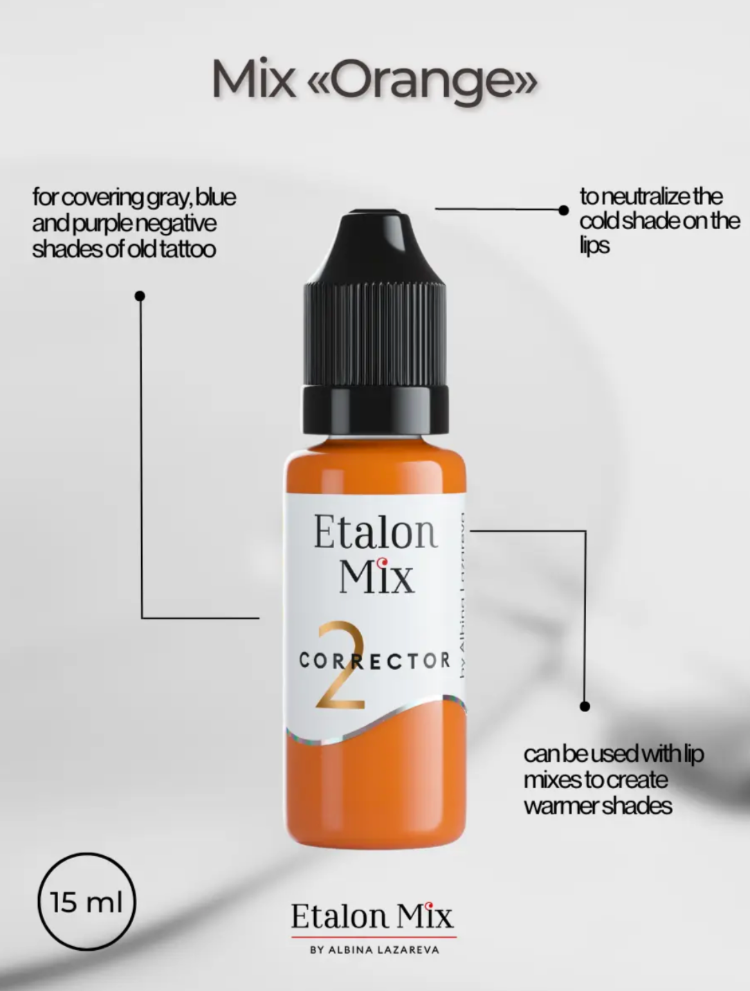EtalonMix - №2 Orange Corrector – professional permanent makeup & beauty product