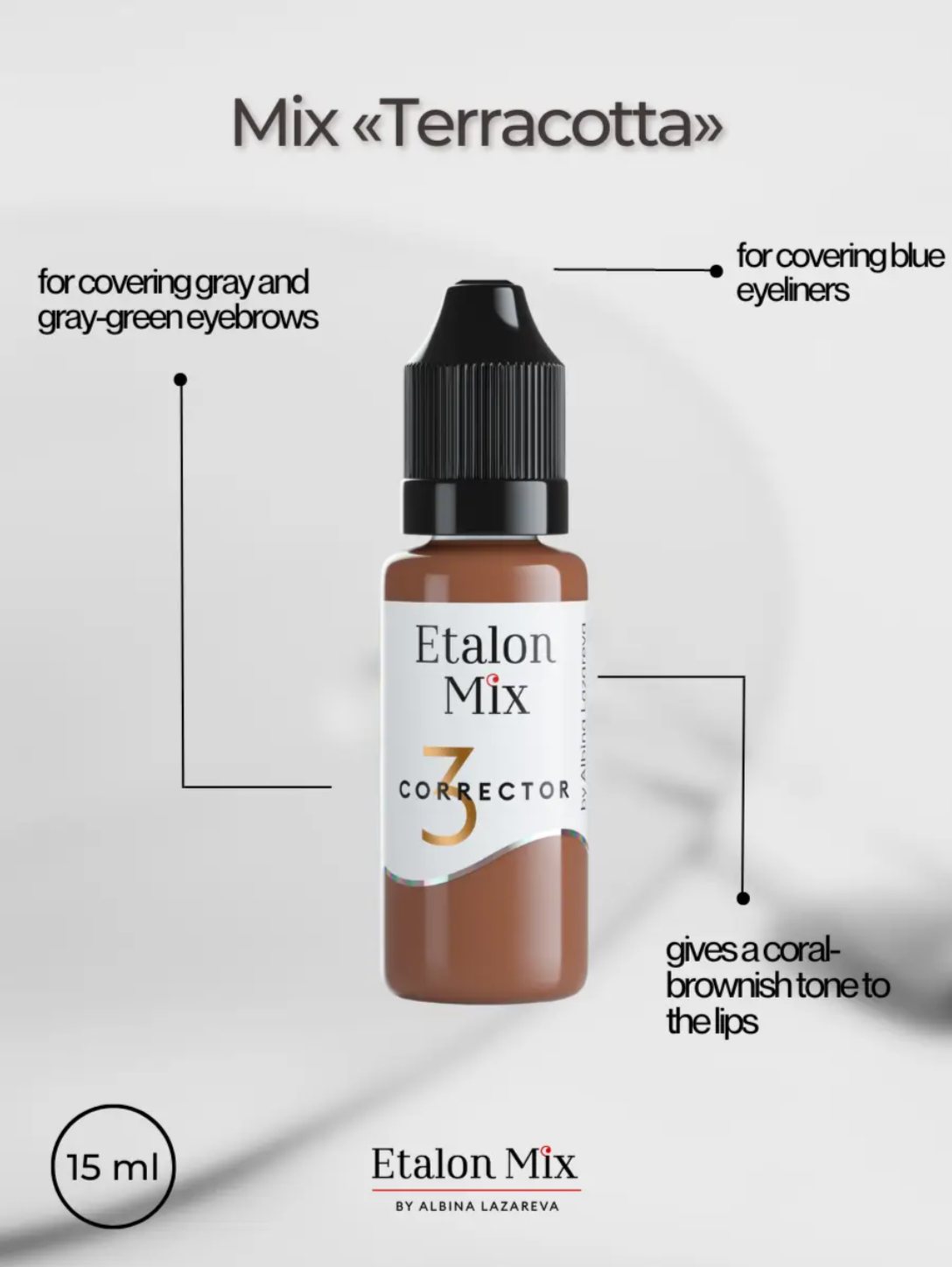 EtalonMix - №3 Terracotta Corrector – professional permanent makeup & beauty product