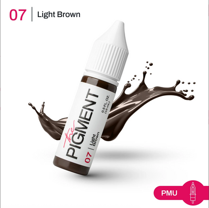 The Pigment - 07 Light Brown – 15ml – professional permanent makeup & beauty product