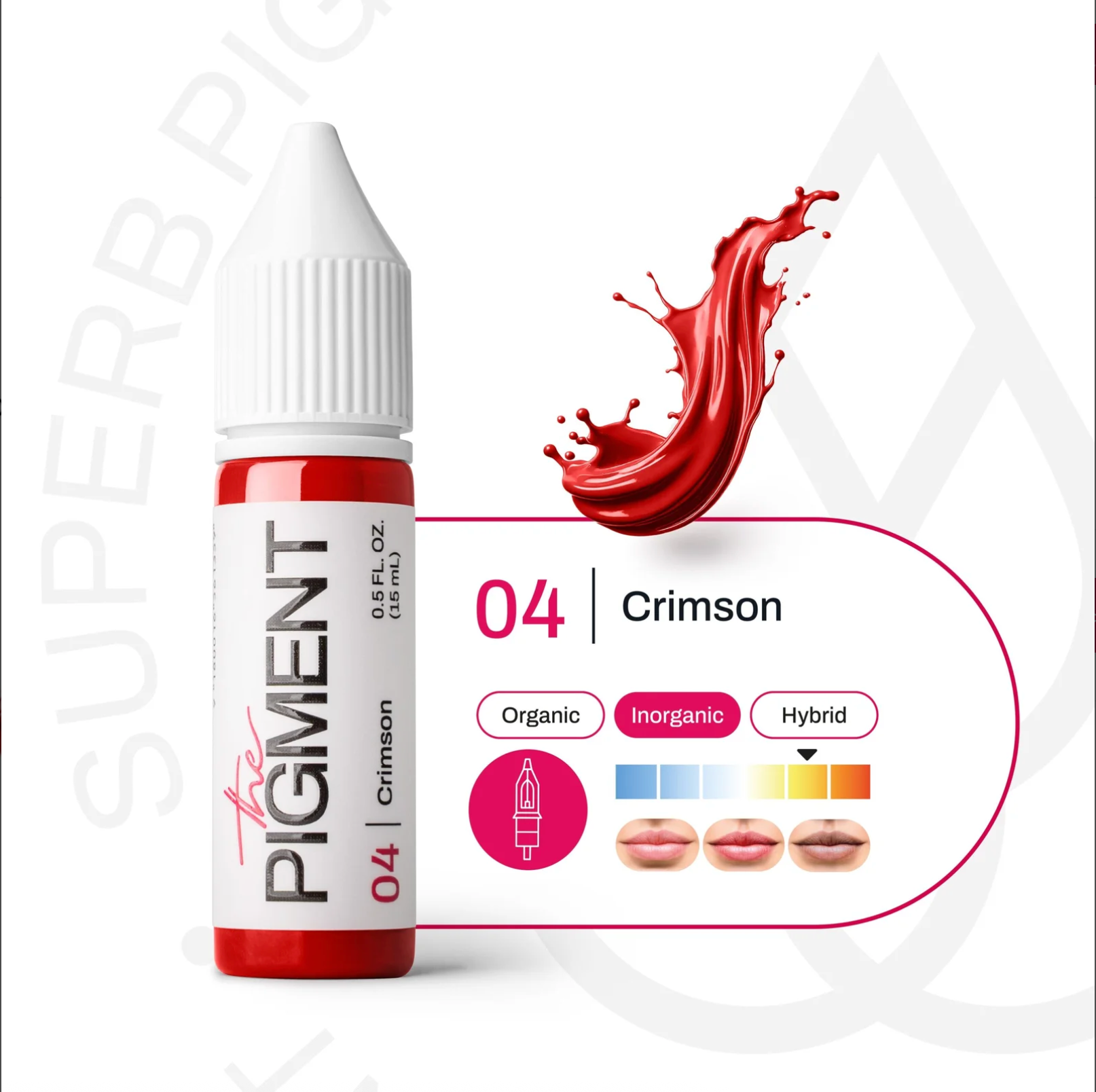The Pigment - 04 Crimson– 15ml – professional permanent makeup & beauty product