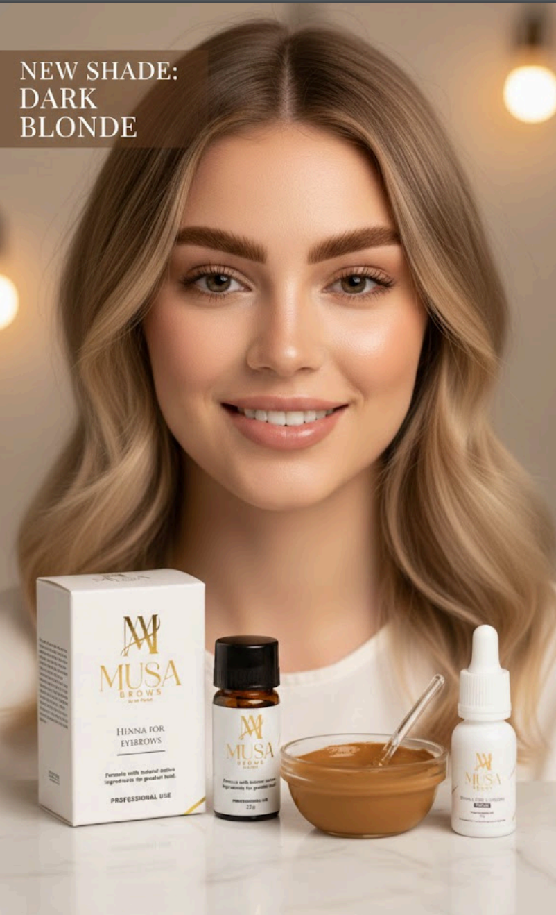 MUSA Brows - Henna for Eyebrows Dark Blonde – professional permanent makeup & beauty product
