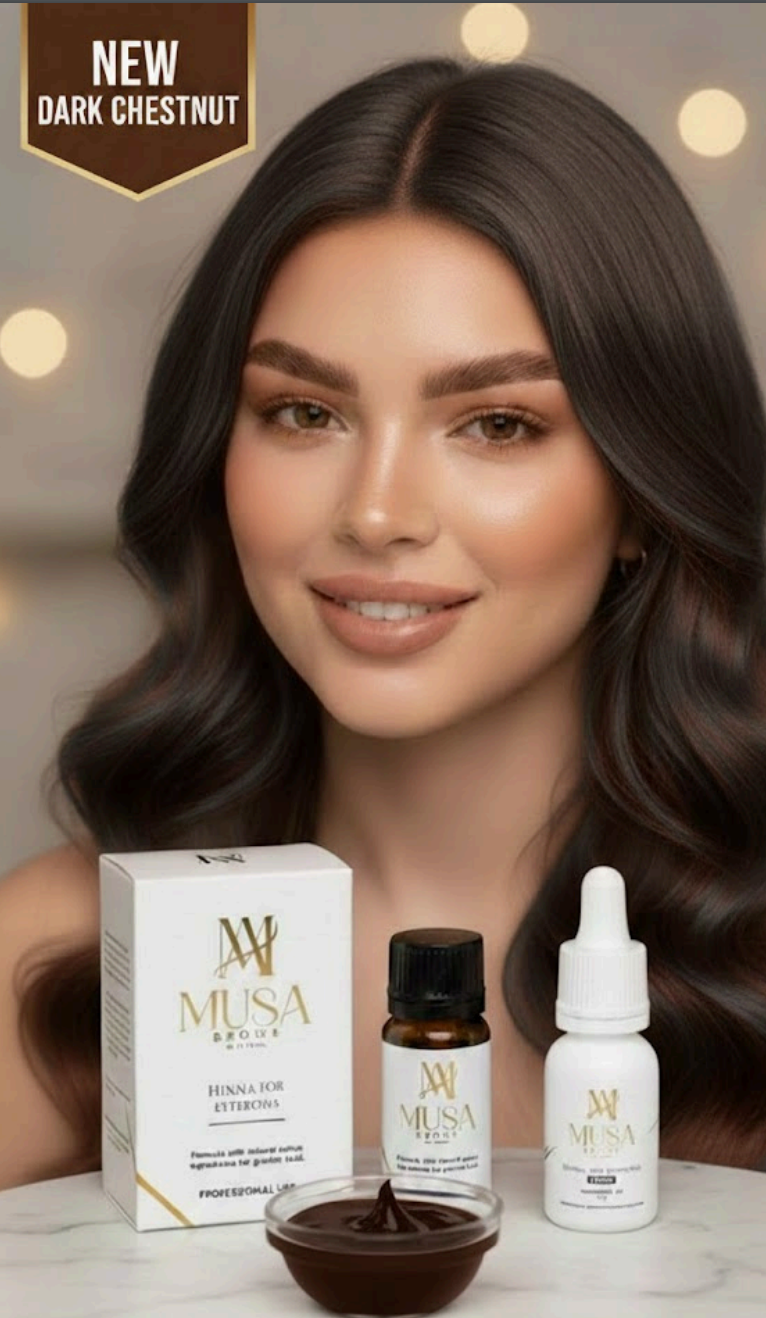 MUSA Brows - Henna for Eyebrows Dark Chesnut – professional permanent makeup & beauty product
