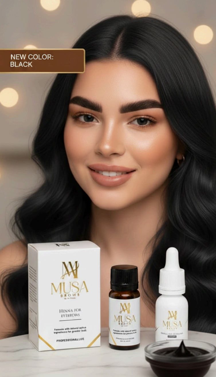 MUSA Brows - Henna for Eyebrows Black – professional permanent makeup & beauty product