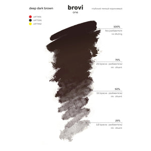 Brovi ONE Inorganic Deep Dark Brown Pigment – professional permanent makeup & beauty product