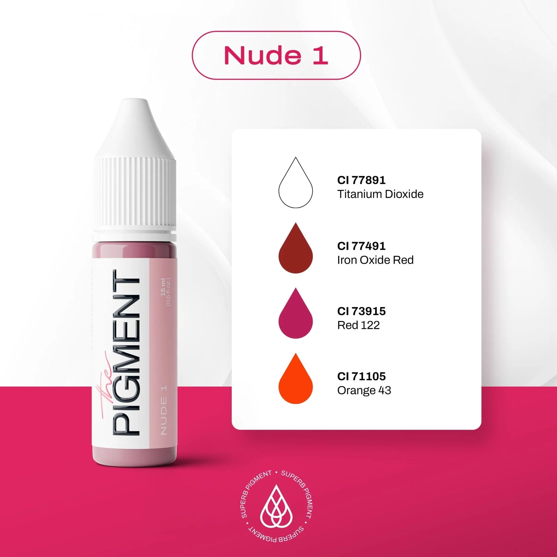 The Pigment - Nude 1 - 15ml – professional permanent makeup & beauty product