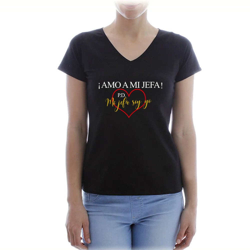 Brows Essentials "Mi Jefa Soy Yo" T-Shirt V-neck – professional permanent makeup & beauty product