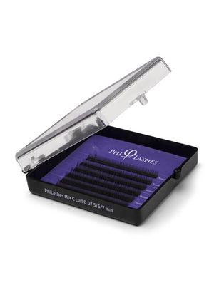 PhiLashes Premium Curl Faux Mink Mix C-0.07 5/6/7 mm – professional permanent makeup & beauty product