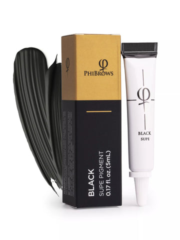Pigmento PhiBrows Black SUPE 5ml - 2pzs