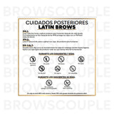 LatinBrows Digital Aftercare Cards Spanish(Digital Downloads)