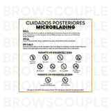 Microblading Digital Aftercare Cards en Español(Descarga Digital)