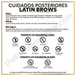 LatinBrows After Care Cards Spanish – professional permanent makeup & beauty product