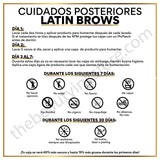 LatinBrows After Care Cards Español