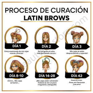 LatinBrows Digital Aftercare Cards Spanish(Digital Downloads) – professional permanent makeup & beauty product